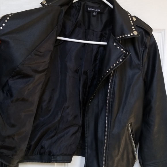 Studded Faux Leather Jacket size S - Picture 8 of 8